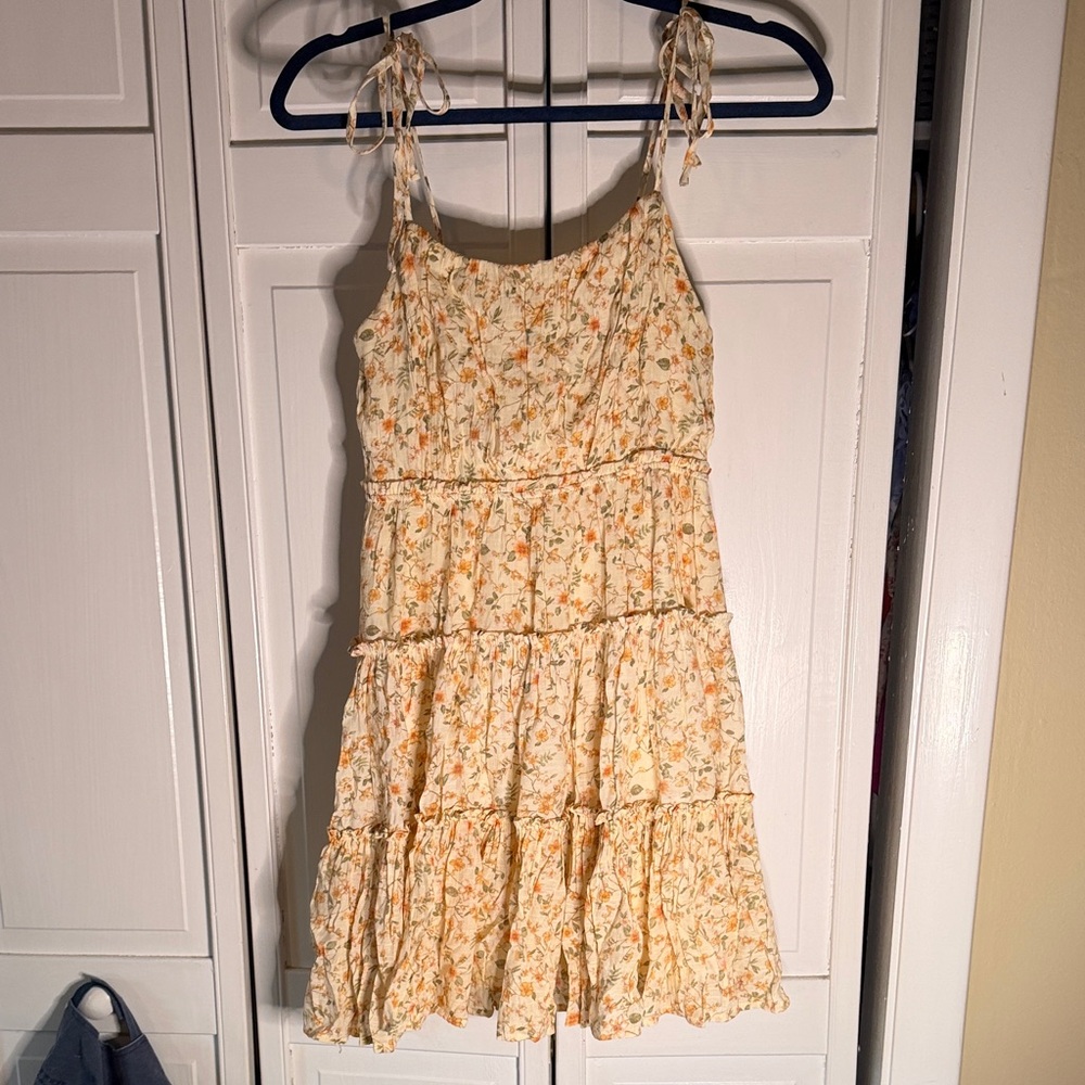 Floral Sundress with Tie Straps